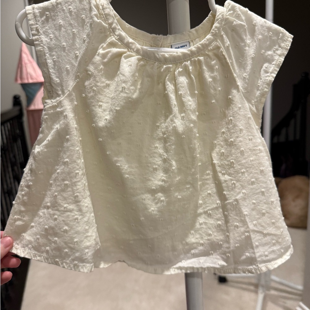 Old Navy Cream Kids Blouse